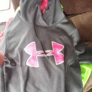 Breast cancer under Armour hoodie